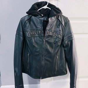 Harley-Davidson® Women's Miss Enthusiast 3 in 1 Leather Jacket 98030-12VW Medium